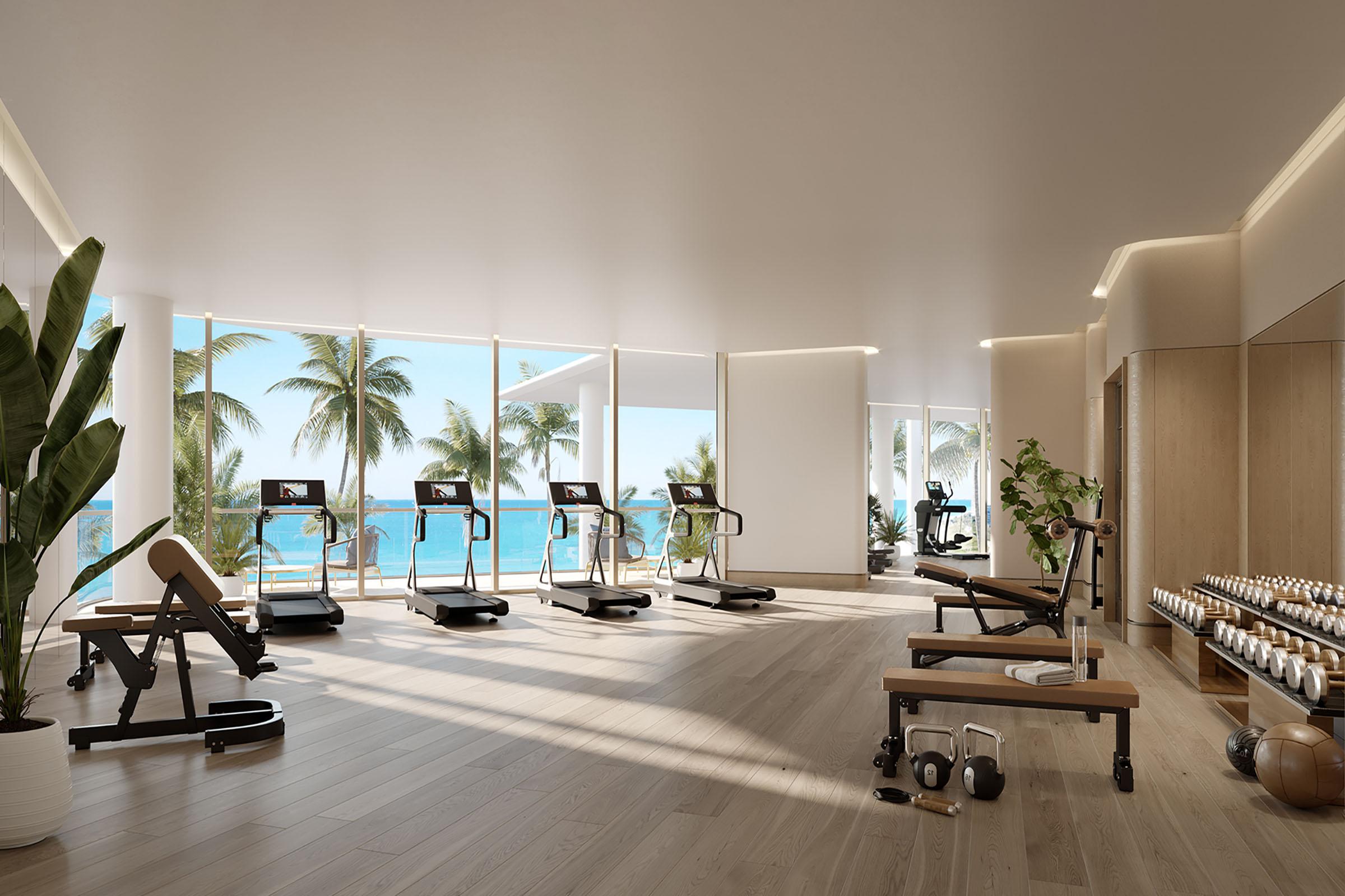 Rendering of Perigon Miami Beach Gym